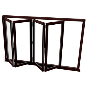 Borong Kalis Bunyi Standard Saiz Aluminium Bifold Wndow Dan Tingkap Lipat Pintu