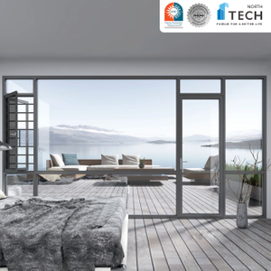 Northtech dostosowane do potrzeb klienta, energooszczędne, aluminiowe okno panoramiczne z łamanym mostem