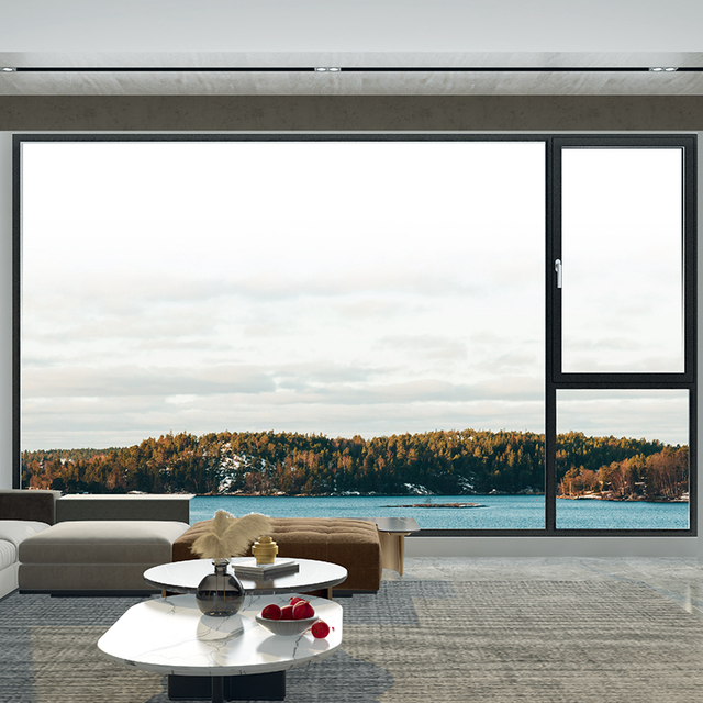 Ventanas de vidrio grandes de North Tech, ventanas de impacto de huracanes, ventanas magn&eacute;ticas con pantalla de acero inoxidable