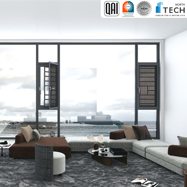 Commerciële cijfer kantel en draai Windows aanpasbare opties om