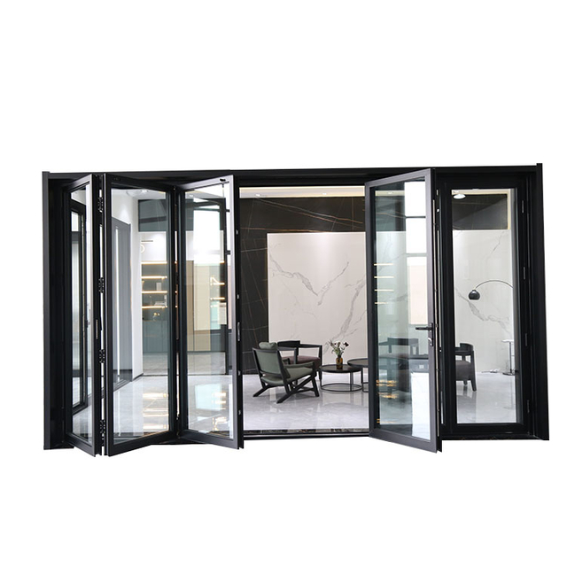 Hete verkoop thermische pauze aluminium tweevoudige deur voor commerci&euml;le en woningbouw