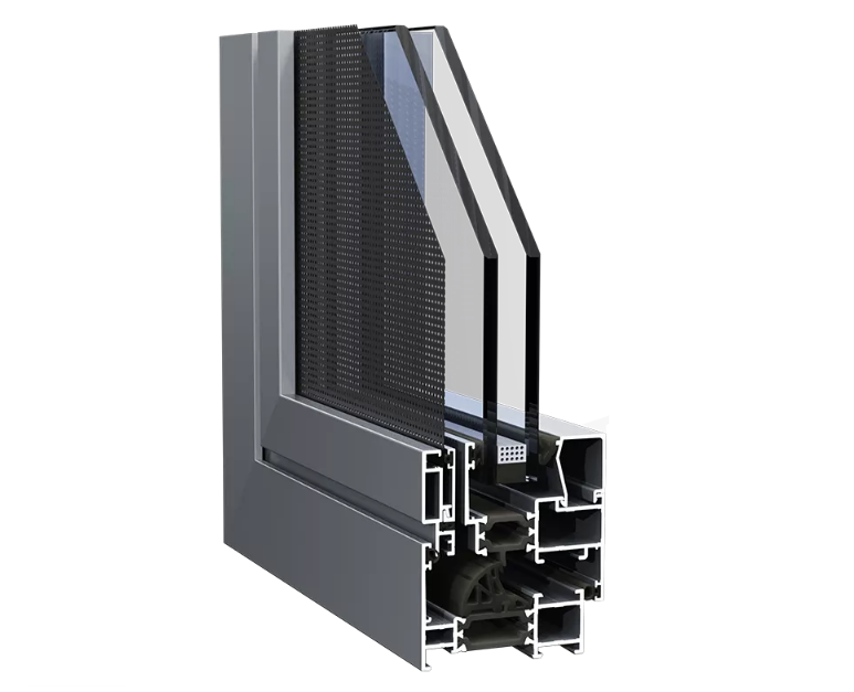 Cila &euml;sht&euml; madh&euml;sia m&euml; e madhe e dritareve me k&euml;ll&euml;f alumini me nd&euml;rprerje termike?