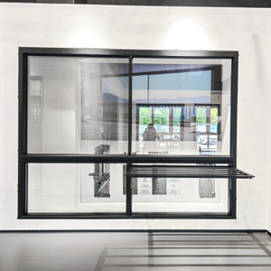 Minimalistisches, modernes, thermisch getrenntes Aluminiumfenster mit schmalem Rahmen